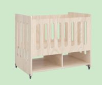 ZTX-TY029 Infant Crib C – Rubberwood Baby Care Bed with Water-Based Paint, 1030×650×870mm
