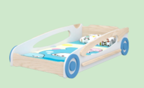 ZTX-TY028 Infant Crib B – Low-Profile Rubberwood Baby Care Bed, 1270×664×320mm
