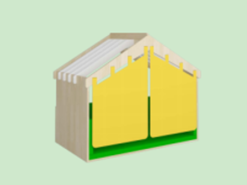 ZIX-TY058 Private Play House – Rubberwood Kids Privacy Hut, 1090×630×932mm