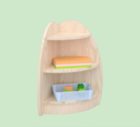 ZTX-TY010 Corner Cabinet – Imported Rubberwood & Solid Wood Kids Storage, 300x300x500mm